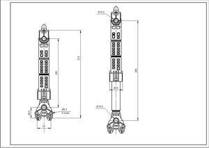 Амортизатор бака для пральної машини Whirlpool 481246648088 ANSA 120N L=170-265mm 00000032006 фото