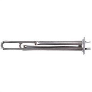 Тен для бойлера Kaneta 34013100000 2000W (нержавійка) L=310mm фланец 64mm, 2 трубки под датчик анод M4 00000044163 фото