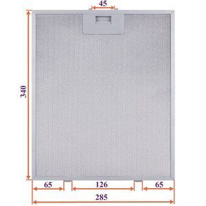 Фільтр жировий для витяжки 285x340x8mm (45mm/126mm) 00000056116 фото