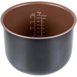 Чаша для мультиварки Philips 996510058722 6L D=240mm H=166mm коричнева (ТОВАР З УЦІНКОЮ) 00000064774 фото