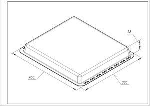 Деко емальоване 466x385x22mm для духовки Electrolux 3532454075 00000034869 фото