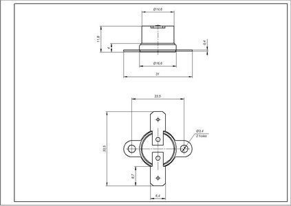 Термостат для духовки Indesit C00081599 00000010154 фото