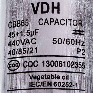 Конденсатор 45+1,5uF 450V CBB65 00000043446 фото