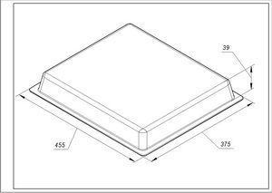 Деко HZ632070 455x375x39mm для духовки Bosch 11029049 00000024971 фото