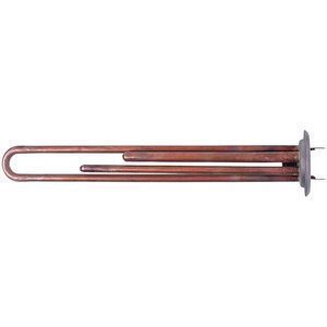 Тен для бойлера 34013320000 Kawai 1300W (мідь) L=310mm фланець 64mm, 2 трубки (під анод M4) 00000048331 фото
