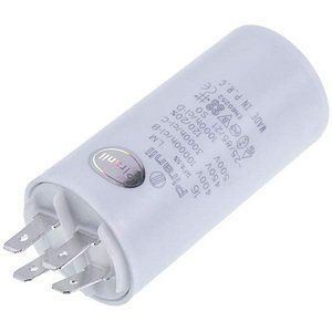 Пусковий конденсатор для пральної машини CBB60 16uF 450V 40x70mm (під гайку, 4 клеми) 00000005989 фото