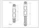 Амортизатор бака для пральної машини Electrolux 1322553015 80N L=185-265mm D отворів=11mm 00000009940 фото 4