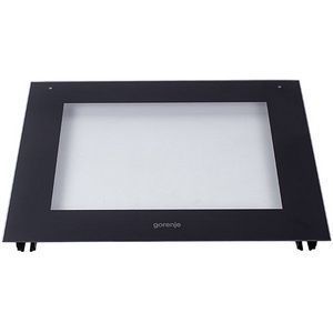 Зовнішнє скло дверей (з кріпленням) для духовки Gorenje 800219 00000046076 фото