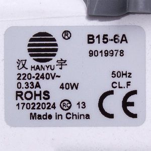 Помпа (насос) для пральної машини Hanyu 40 Вт B15-6A (контакти роздільні ззаду; на 3 саморізи) 00000034625 фото