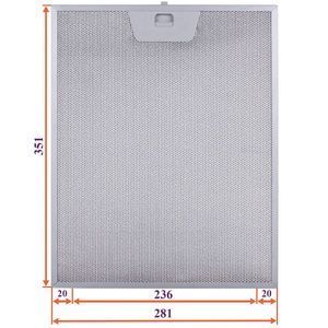 Жировий фільтр для витяжки 281x351x8mm (236mm) 00000056145 фото