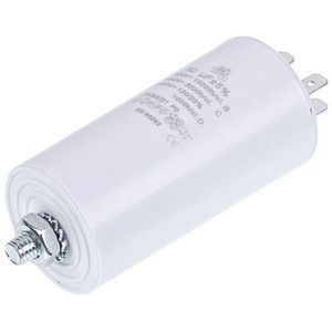 Пусковий конденсатор для пральної машини CBB60 30uF 450V 45x95mm (під гайку, 4 клеми) 00000018584 фото