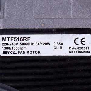 Двигун обдува 34W 220/240V 0.85A 50/60HZ 1300/1550RPM 00000050058 фото