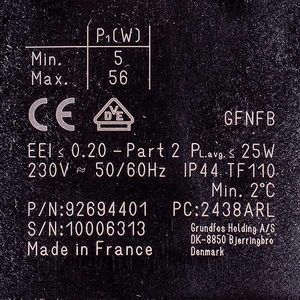 Частотний циркуляційний насос у зборі Grundfos UPM3 25-70 130 00000063680 фото
