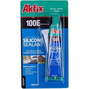 Універсальний силіконовий герметик Akfix 100E 50ml прозорий 00000047139 фото