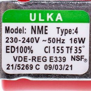 Помпа 16W ULKA Type NME 4 для парогенератора Delonghi VT128304 00000032084 фото