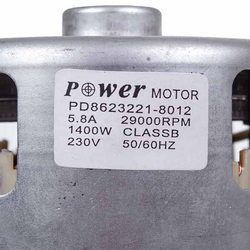 Power Motor Двигун для пилососа D=130/84mm H=34/109mm 1400W 230V PD8623221-8012 00000045085 фото
