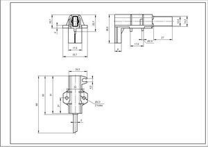 Щітки двигуна для пральної машини Ariston C00196539 (2 pcs.) rod 12.5x5x32 Type L 00000012630 фото