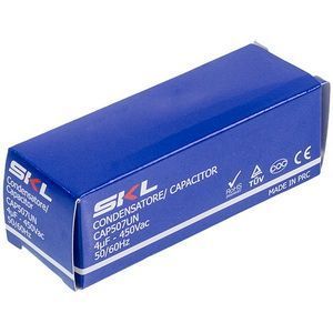 Пусковий конденсатор для пральної машини CAP507UN 4uF 450V 30x60mm (4 клеми) 00000005985 фото