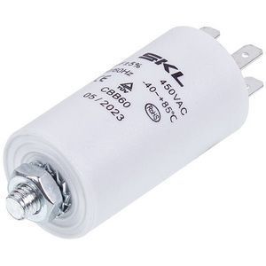 Пусковий конденсатор для пральної машини CAP507UN 4uF 450V 30x60mm (4 клеми) 00000005985 фото