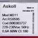 Помпа циркуляційна для посудомийної машини Indesit, Ariston C00303737 Askoll 60W M312 (новий тип кріплення) 00000005558 фото 2
