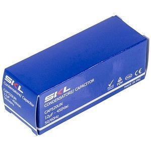Пусковий конденсатор для пральної машини CAP520UN 12uF 450V 35x65mm (4 клеми) 00000005987 фото