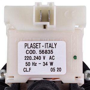 Помпа (насос) для пральної машини Indesit C00085617 Plaset (в сборе) 34 Вт (контакти спарені сзади, на 3 саморізи) 00000042159 фото