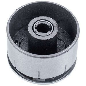 Набір універсальних ручок регулювання духовки (4 шт.) D=34mm Н=23mm (короткий адаптер) сріблястий 00000054728 фото