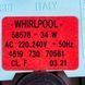 Помпа (насос) для пральної машини Whirlpool 481236018529 Plaset 34 Вт 58578 (контакти роздільні ззаду; на 3 саморізи) 00000016916 фото 2