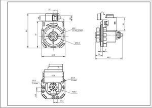 Помпа (насос) для пральної машини Indesit C00266228 Hanyu 30 Вт B20-6AZC (контакти спарені спереду; на 3 засувки) 00000038647 фото