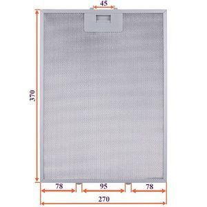 Жировий фільтр для витяжки 270x370x8mm (45mm/95mm) 00000056185 фото