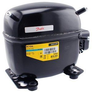 Компресор для холодильника SECOP (DANFOSS) SC15G (195B0050) R134a 260W (з пусковим реле 117U6005 ) 00000040734 фото