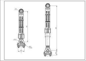 Амортизатор бака для пральної машини Whirlpool 481252918043 ANSA 120N L=160-255mm 00000031675 фото