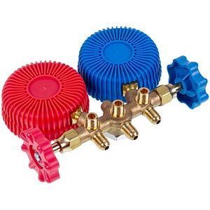 Манометричний колектор 2-вентильний XM-R536G R-22 (R-12 R-502) + шланги 3шт.x900mm 00000041506 фото