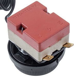 Термостат для бойлера WHD90E 16A 220V L=1000mm Tmax = 90&deg;C + ручка керування (2 клеми) 00000047130 фото