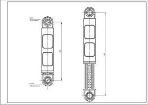 Амортизатор бака для пральної машини Electrolux 8581322553513 60N L=165-240mm D отвору=11mm 00000034018 фото