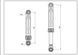 Амортизатор бака для пральної машини Gorenje AKS 111818 120N L=185-240mm D отвору=8/12mm 00000031963 фото 4