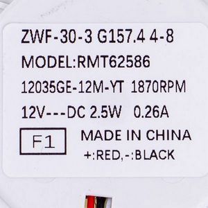 Двигун вентилятора ZWF-30-3 2.5W 12V DC для холодильника 00000064919 фото