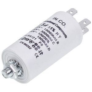 Пусковий конденсатор для пральної машини CBB60 3.5uF 450V 34x70mm (4 клеми) 00000005993 фото