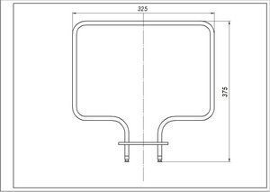 Тен нижній 8072470027 1000W для духовки Electrolux 00000037269 фото